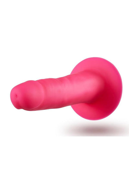 Neo Elite Silicone Dual Density Dildo - Pink - 6in