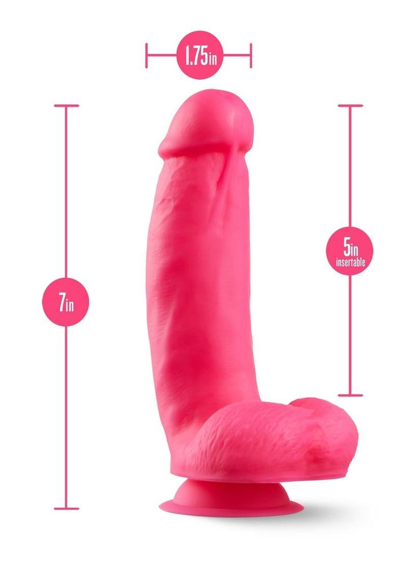 Neo Elite Silicone Dual Density Dildo with Balls