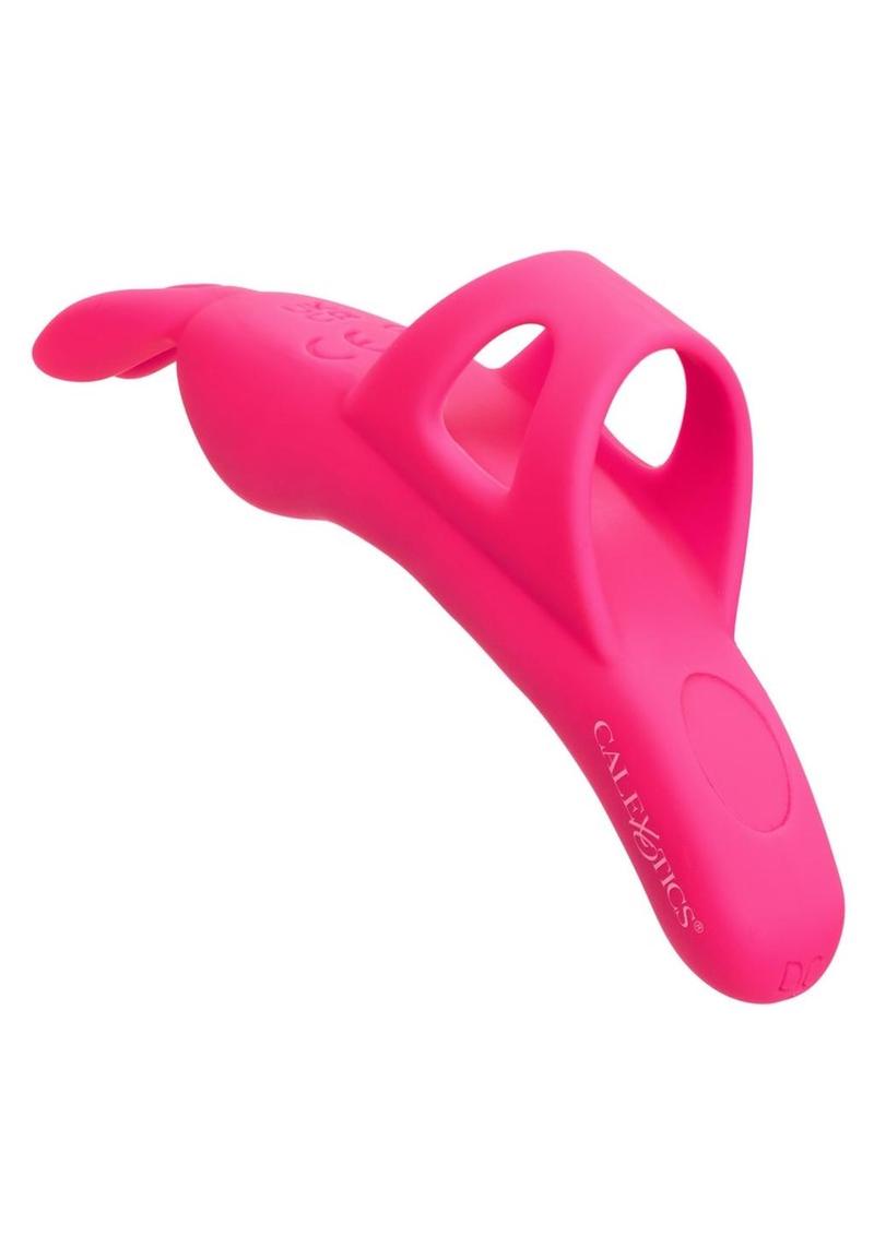 Neon Vibes The Flirty Vibe Rechargeable Silicone Finger Vibrator - Pink