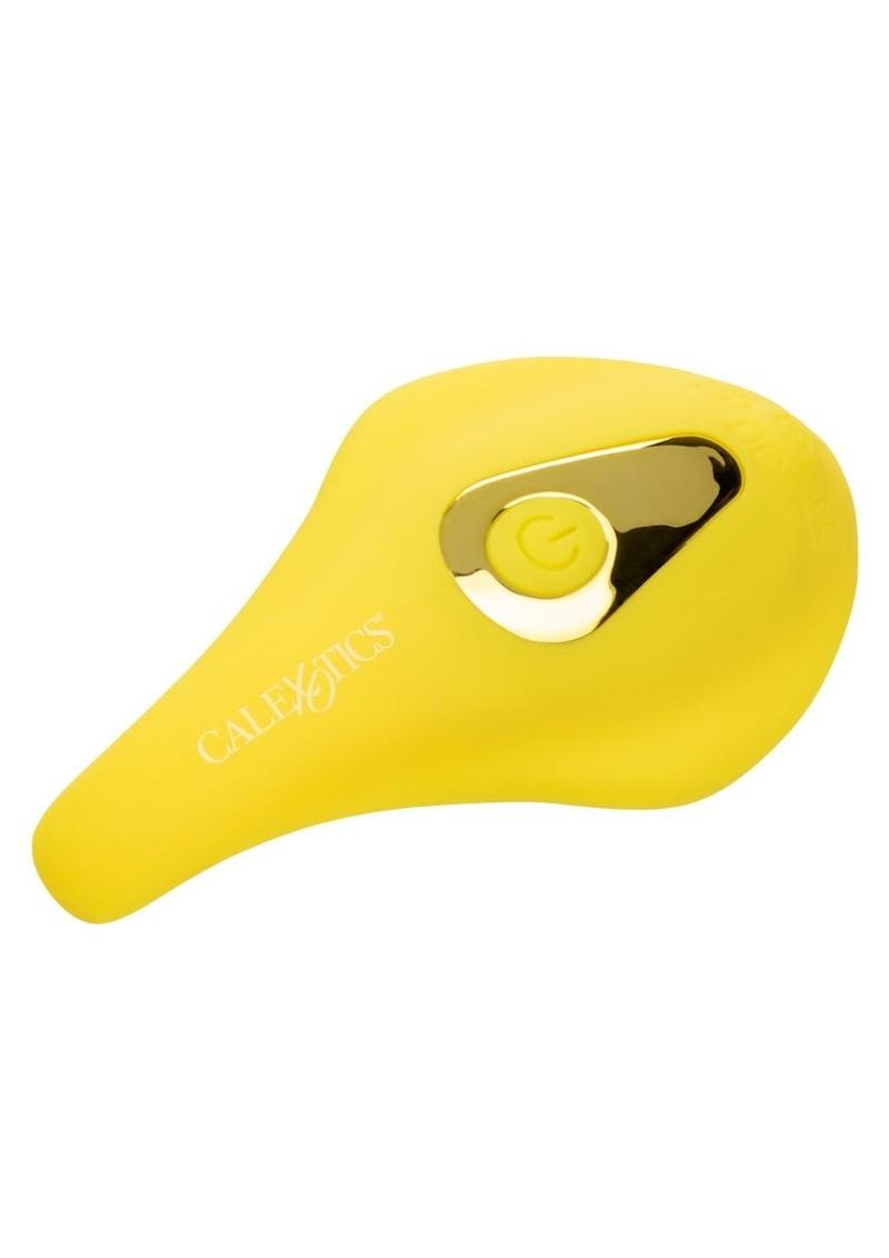 Neon Vibes The Secret Vibe Rechargeable Silicone Vibrator with Remote Control - Yellow