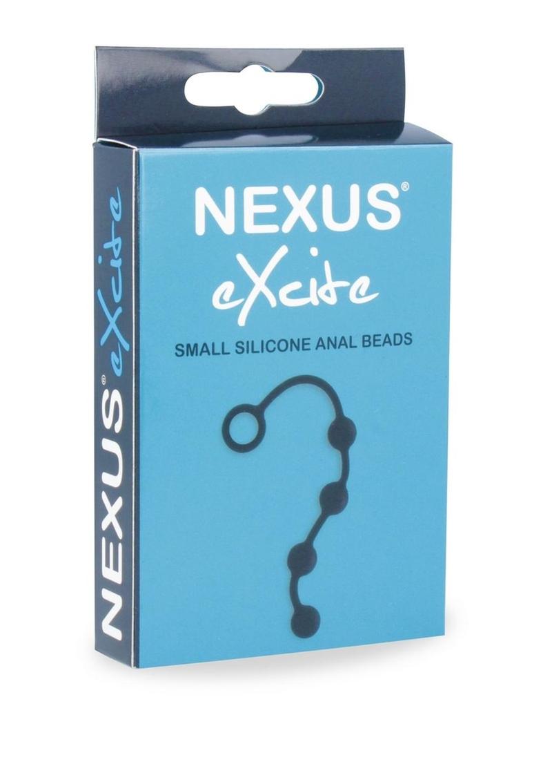 Nexus Excite Silicone Anal Beads - Black - Small