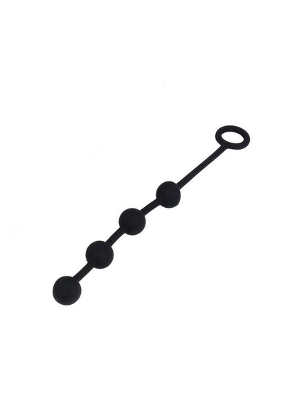 Nexus Excite Silicone Anal Beads - Black - Small