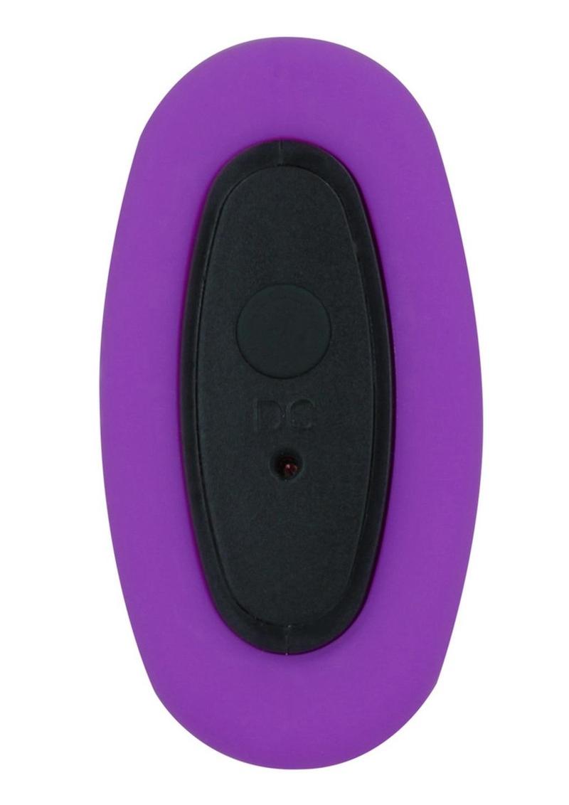 Nexus G-Play+M Rechargeable Silicone G-Spot and P-Spot Vibrator - Purple - Medium