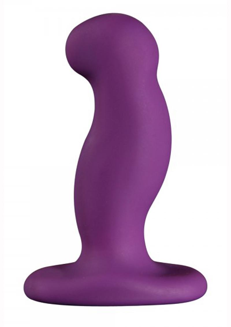 Nexus G-Play+M Rechargeable Silicone G-Spot and P-Spot Vibrator - Purple - Medium