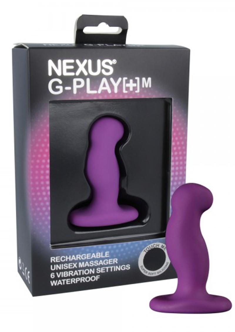 Nexus G-Play+M Rechargeable Silicone G-Spot and P-Spot Vibrator