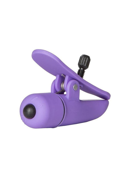 Nipple Play Nipplettes Vibrating Nipple Clamps - Purple