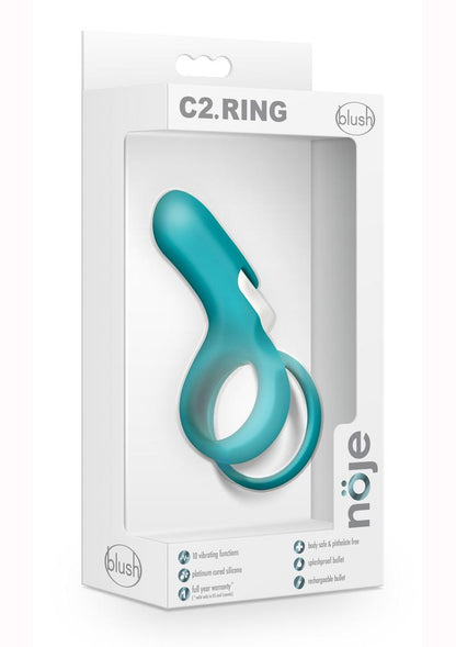 Noje C2 Rechargeable Silicone Cock Ring - Juniper