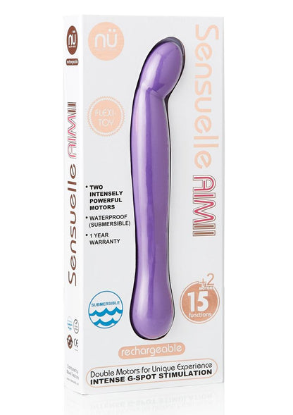 Nu Sensuelle Aimii Rechargeable Silicone G-Spot Vibrator - Purple