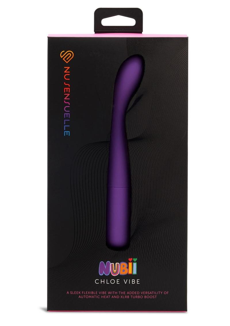 Nu Sensuelle Chloe Nubii Rechargeable Silicone Vibrator - Purple