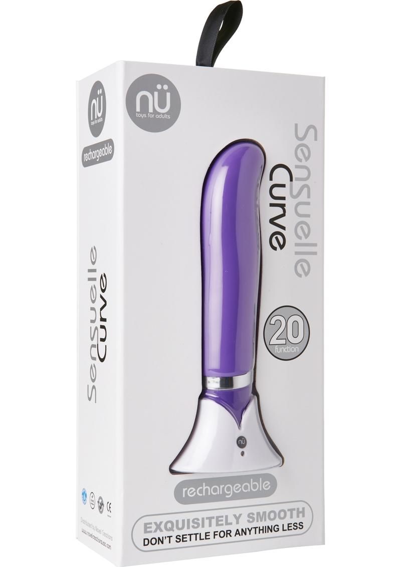 Nu Sensuelle Curve Rechargeable Silicone Vibrator - Purple