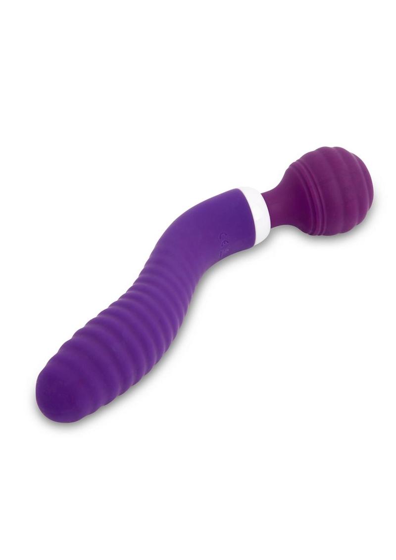 Nu Sensuelle Lolly Nubii Flexible Rechargeable Silicone Wand - Purple/White