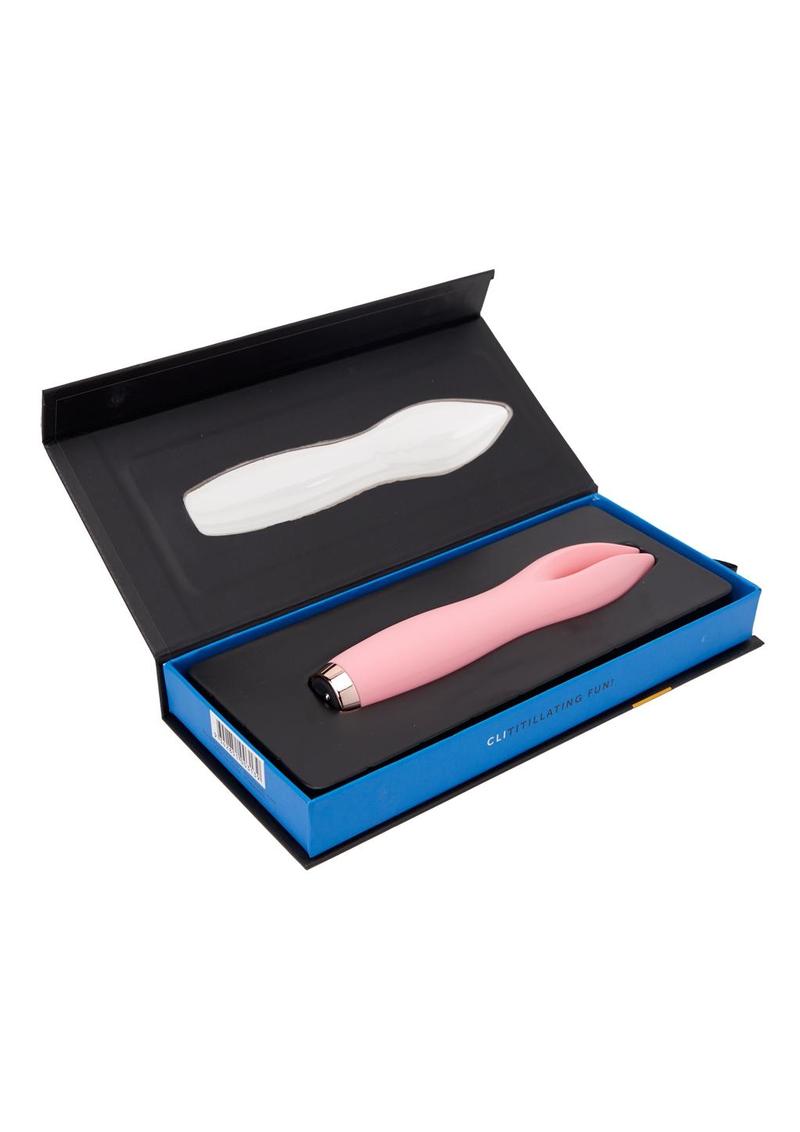 Nu Sensuelle Tulip Silicone Rechargeable Clitoral Stimulator - Millennial Pink/Pink