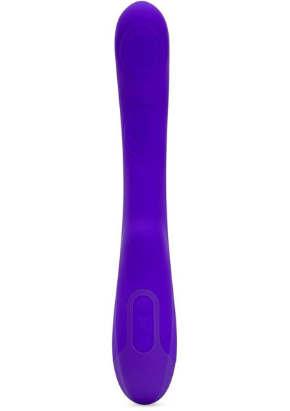 Nu Sensuelle Vivi Rechargeable Silicone Double Tapping Vibe with Clitoral Stimulation