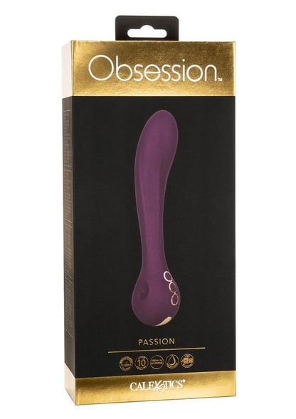 Obsession Passion Rechargeable Silicone Vibrator - Purple