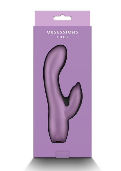 Obsessions Juliet Rechargeable Silicone Rabbit Vibrator - Lavender/Purple