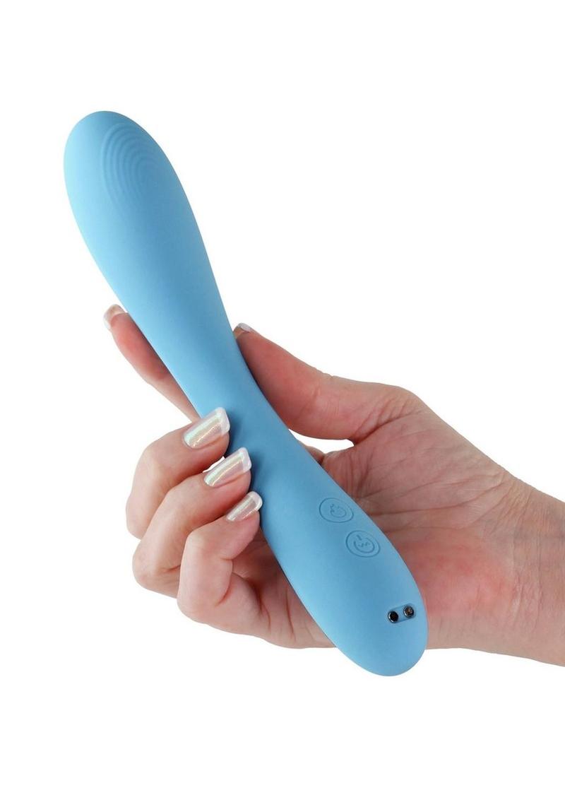 Obsessions Rhett Rechargeable Silicone Vibrator - Blue