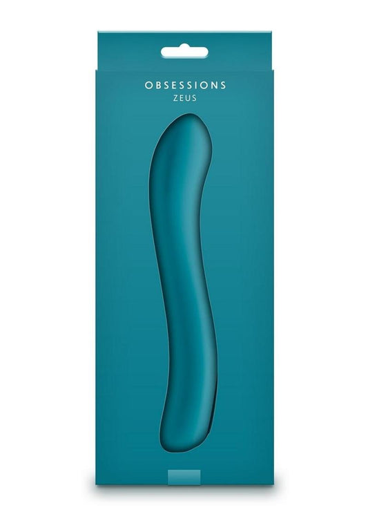 Obsessions Zeus Rechargeable Silicone Vibrator - Teal