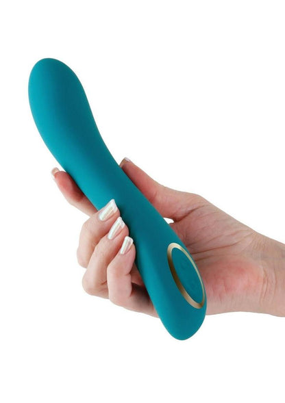 Obsessions Zeus Rechargeable Silicone Vibrator - Teal