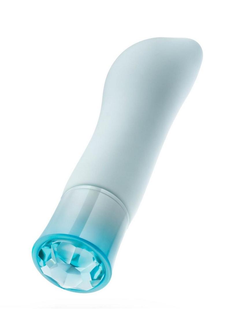 Oh My Gem Ardor Rechargeable Silicone Vibrator - Aquamarine - Blue