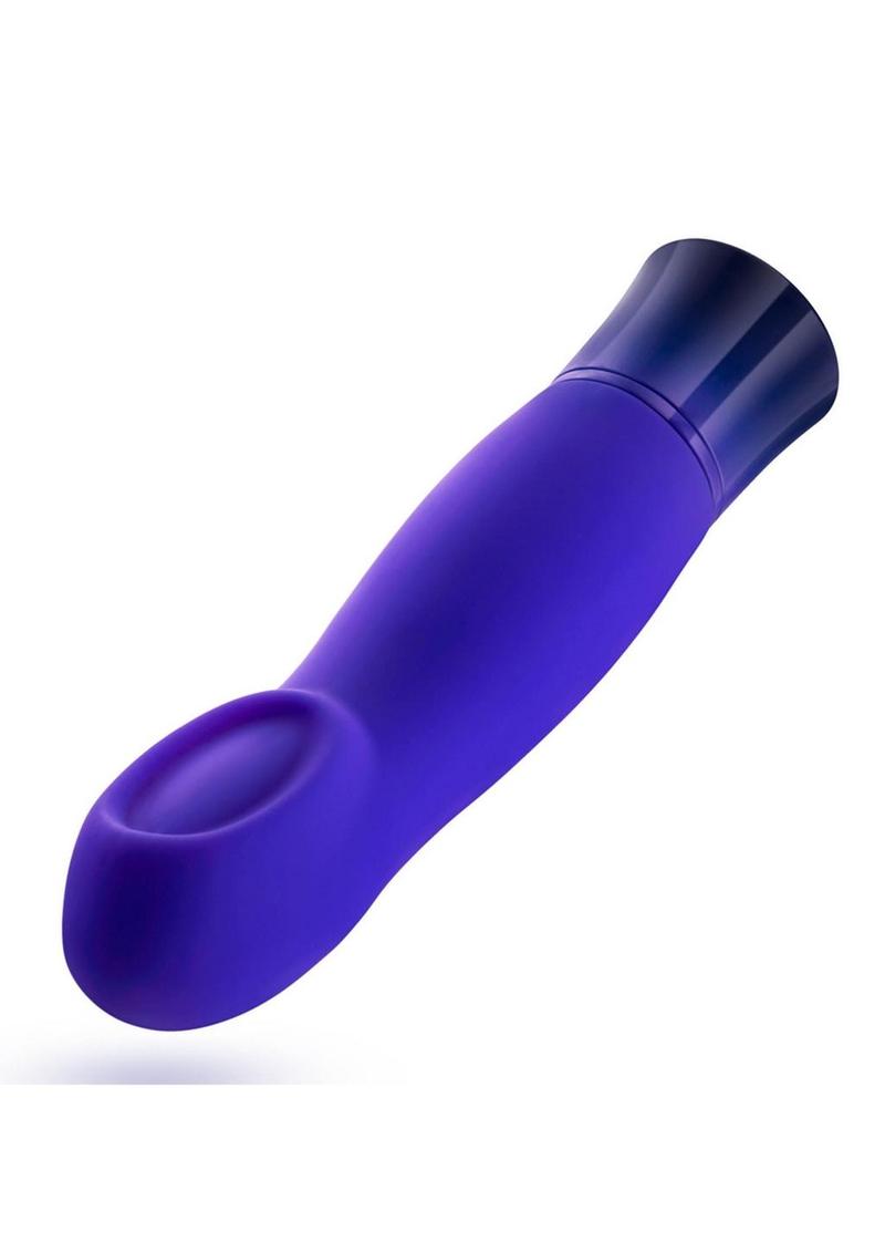 Oh My Gem Mystery Rechargeable Silicone G-Spot Vibrator - Blue/Sapphire