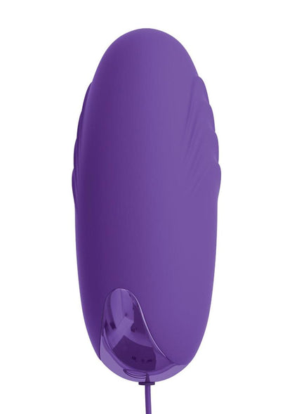 Omg! Bullets #Happy USB-Powered Silicone Vibrating Bullet - Purple