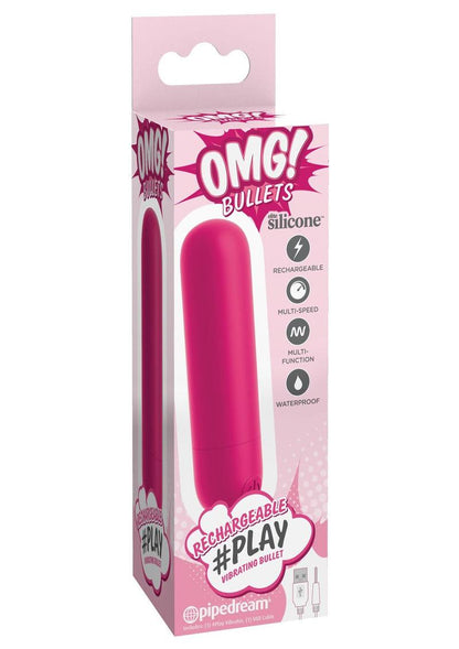 Omg! Bullets #Play Rechargeable Silicone Vibrating Bullet