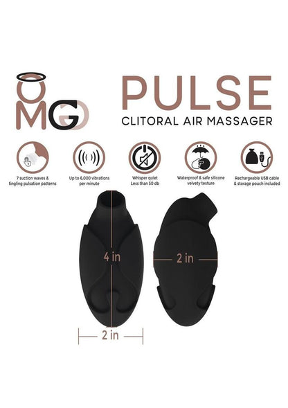 Omg Pulse Rechargeable Silicone Clitoral Air Massager