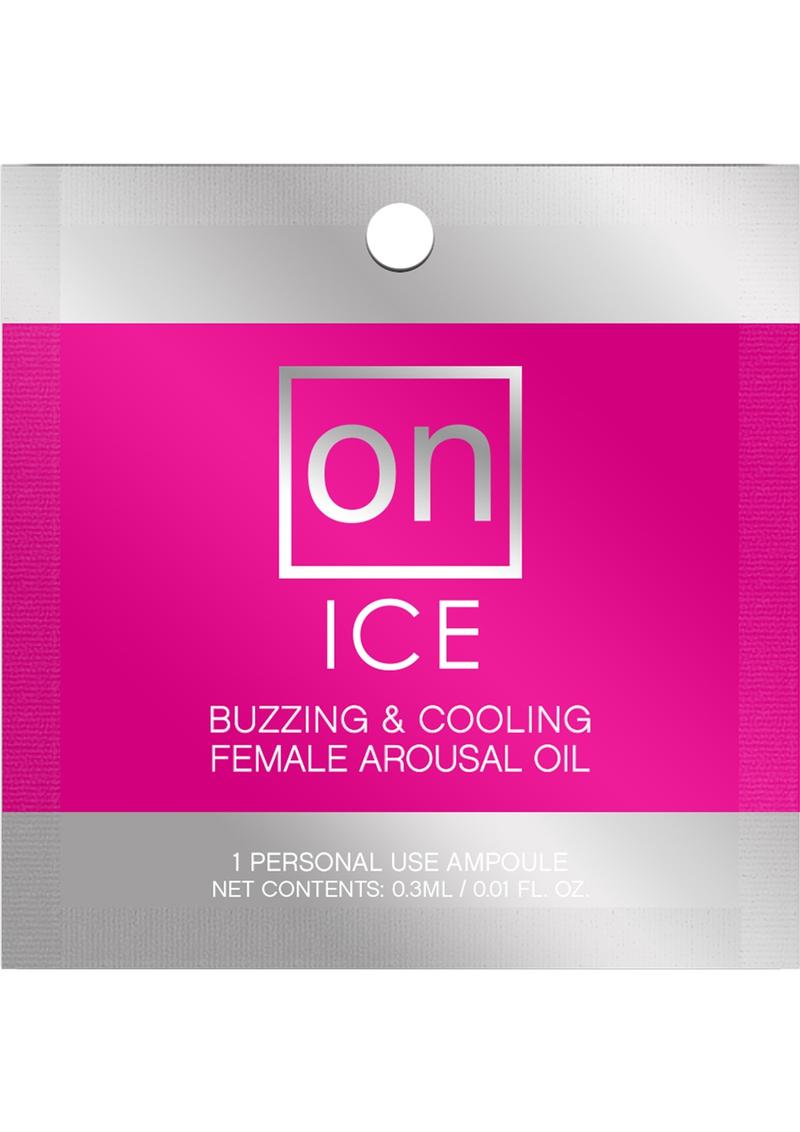 On Ice Buzzing and Cooling Female Arousal Oil .01 Oz Fishbowl - 75 Per Bowl