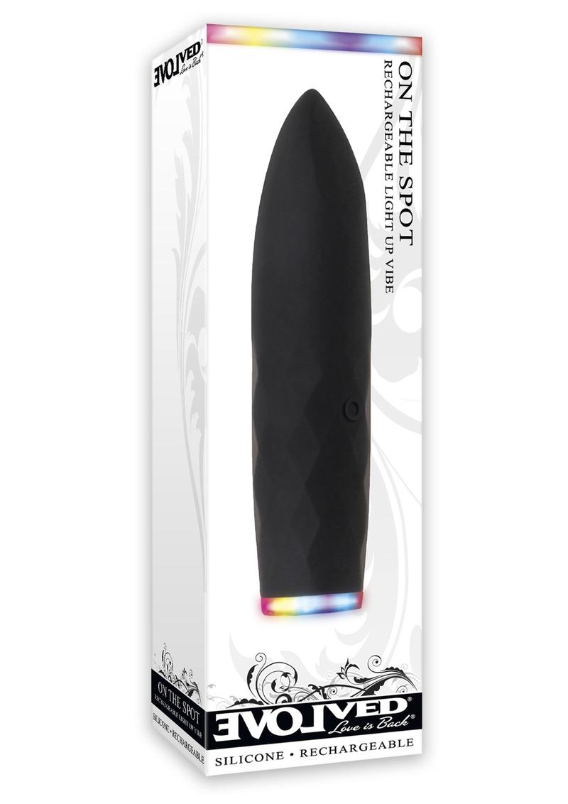 On The Spot Rechargeable Silicone Light Up Bullet Vibrator