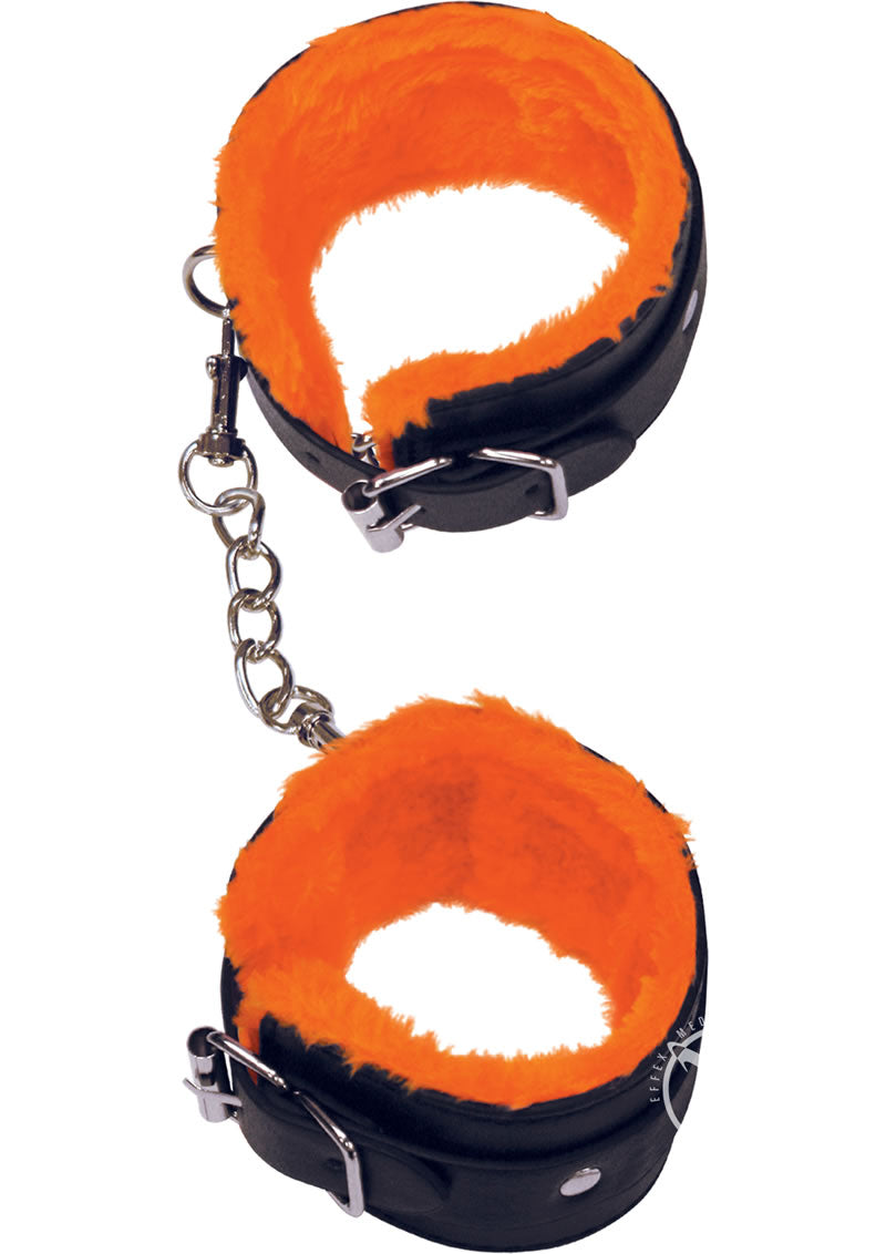 Orange Is The New Black Love Cuffs, Ankle - Black/Orange