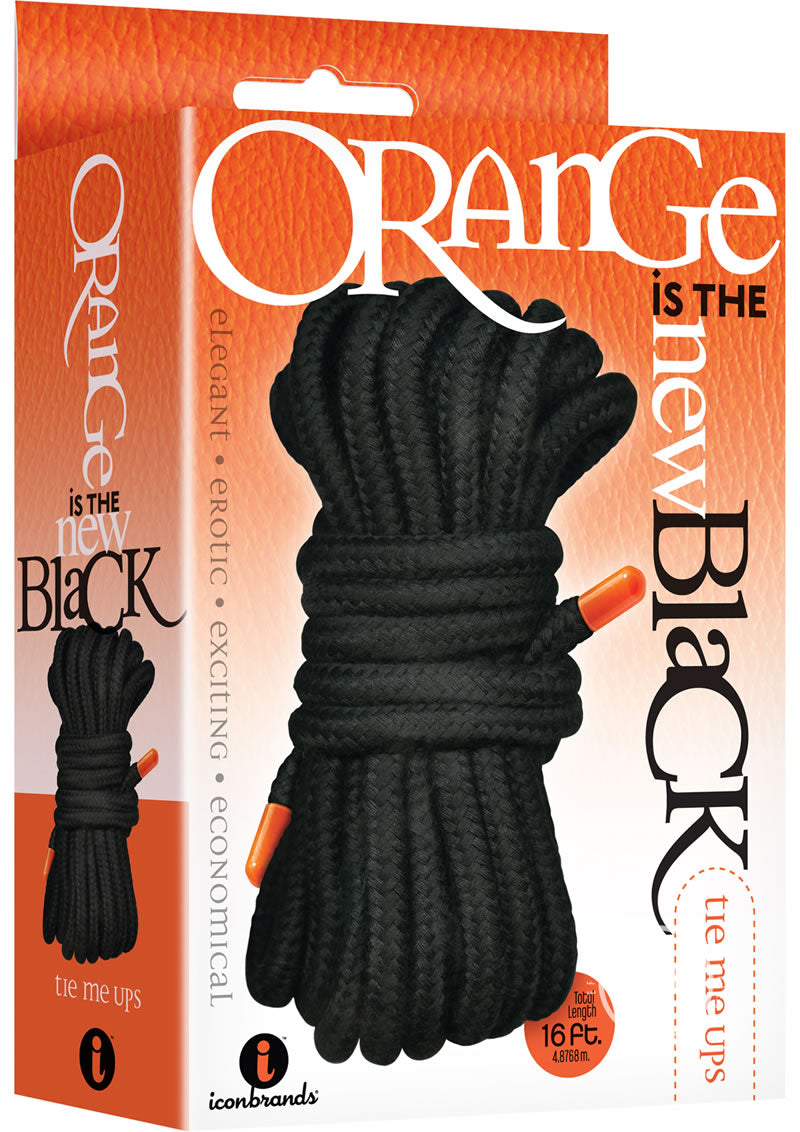 Orange Is The New Black Tie Me Ups - Black - 16ft