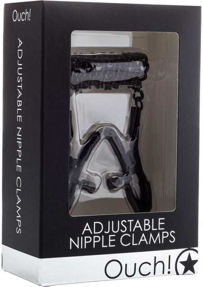 Ouch! Adjustable Nipple Clamps - Black