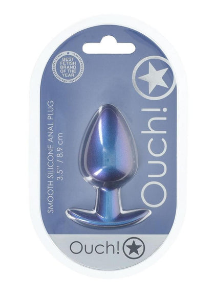 Ouch! Anal Plug Silicone - Large - Metallic