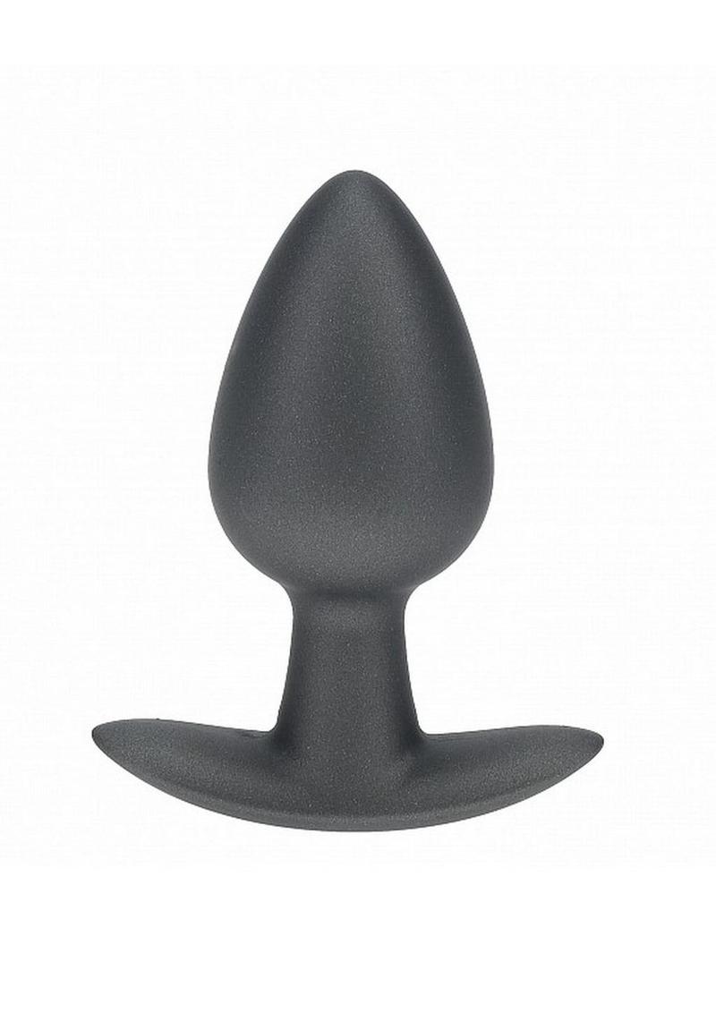 Ouch! Anal Plug Silicone - Grey/Gun Metal - Medium