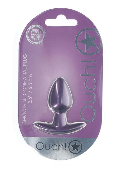 Ouch! Anal Plug Silicone - Small - Metallic