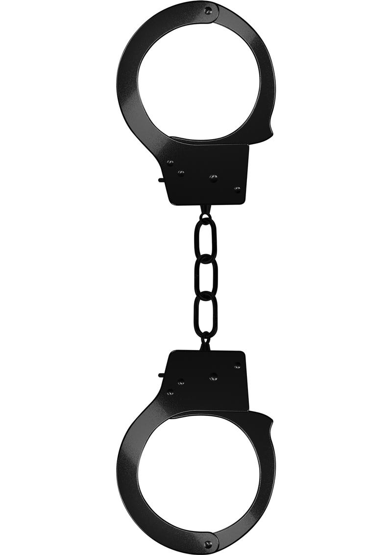 Ouch! Beginner's Handcuffs - Black/Metal