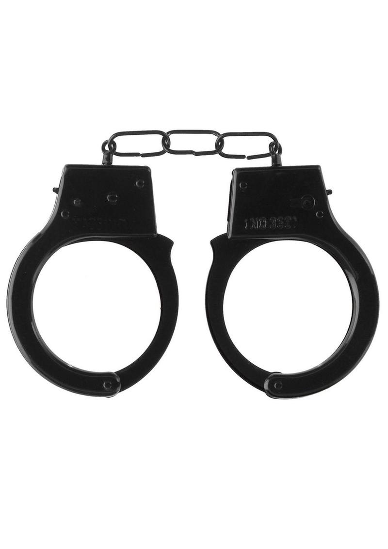 Ouch! Beginner's Handcuffs - Black/Metal