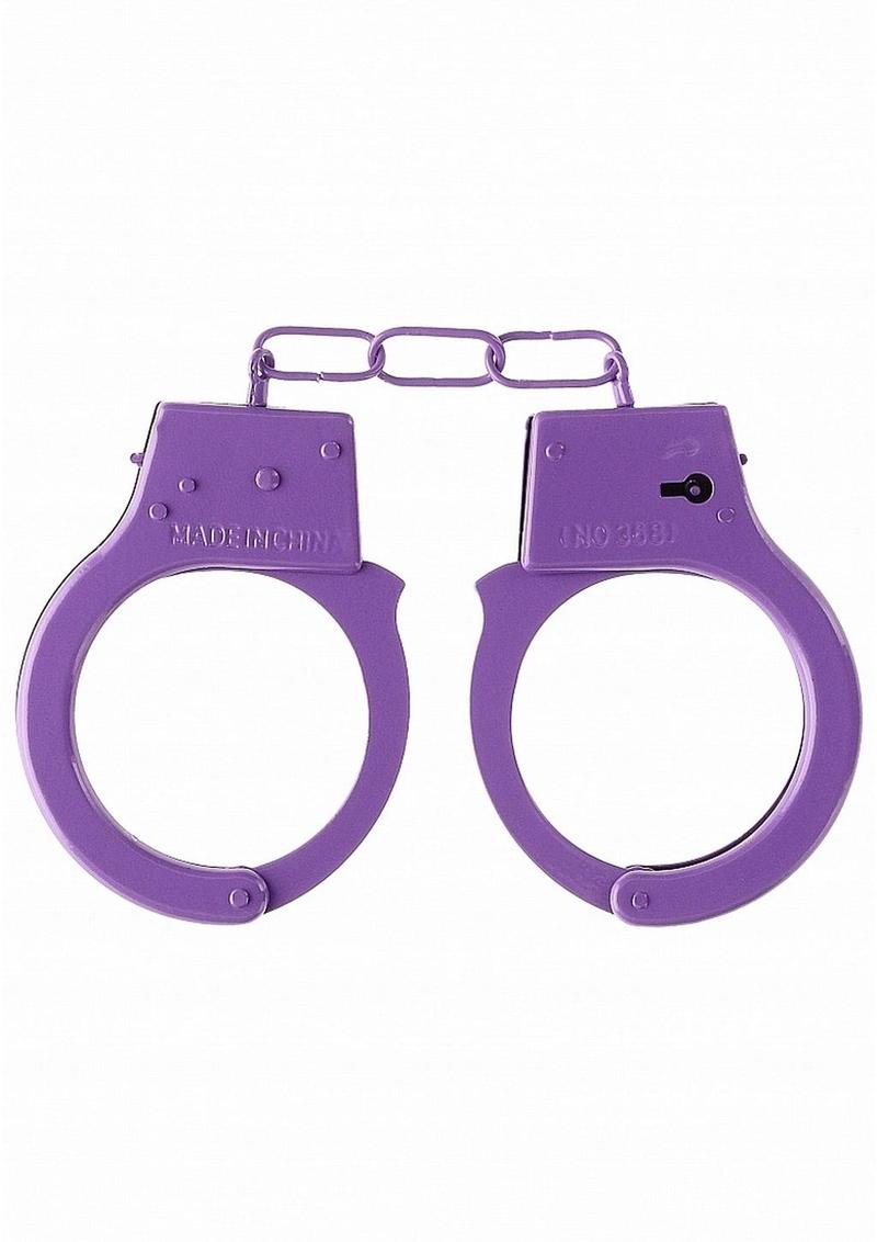 Ouch! Beginners Handcuffs - Metal/Purple