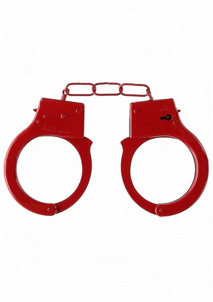 Ouch! Beginners Handcuffs - Metal/Red