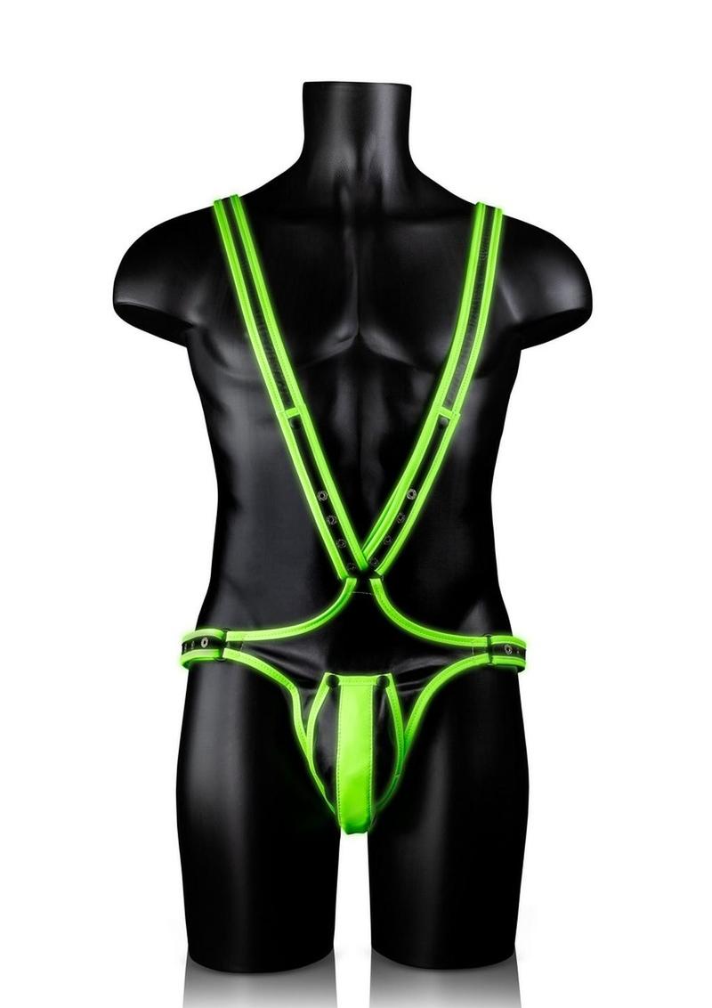 Ouch! Bonded Leather Full Body Harness