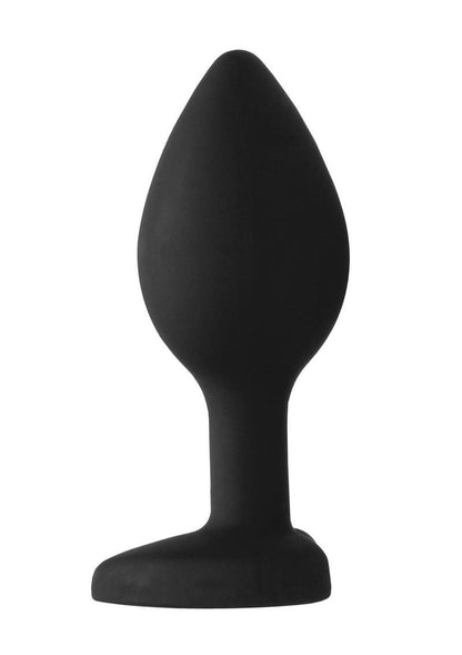 Ouch! Diamond Heart Butt Plug - Regular - Black