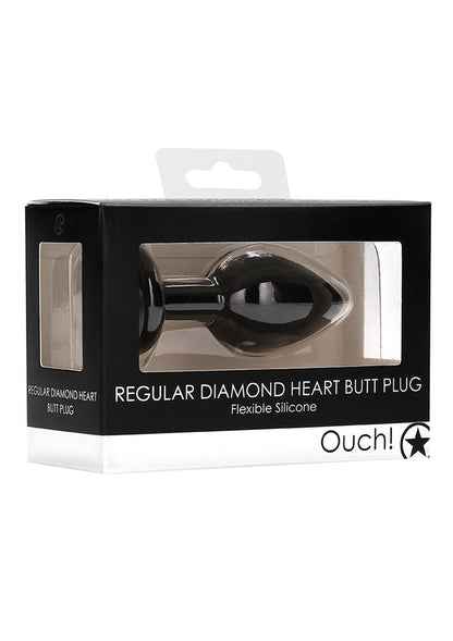 Ouch! Diamond Heart Butt Plug - Regular