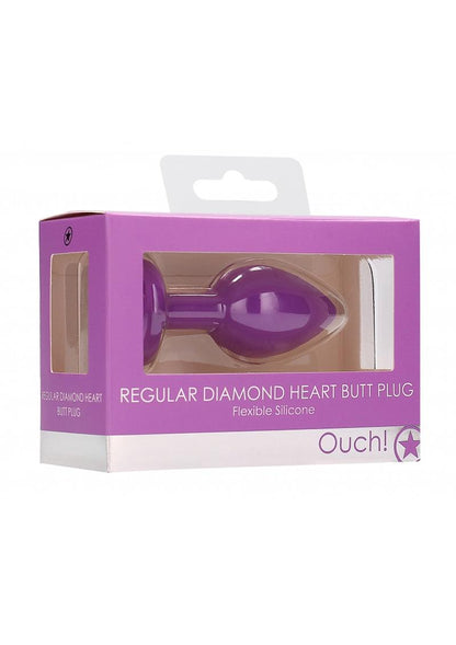 Ouch! Diamond Heart Butt Plug - Regular