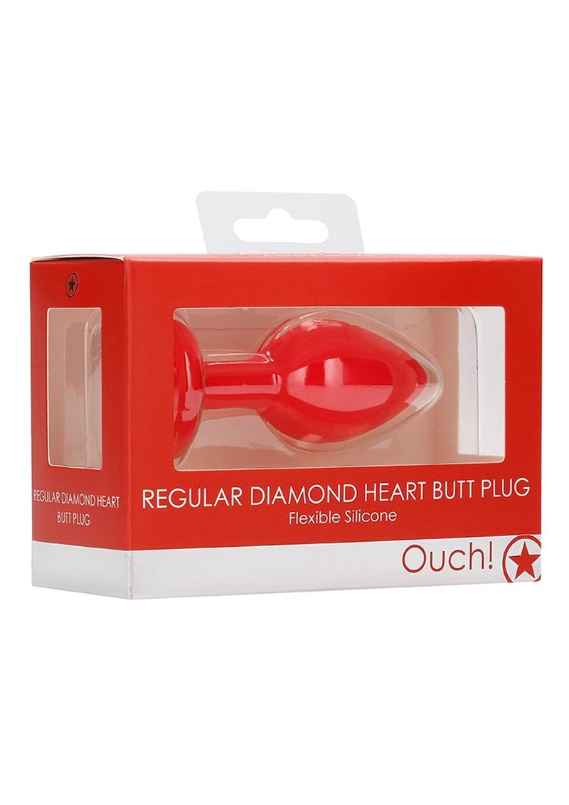 Ouch! Diamond Heart Butt Plug - Regular