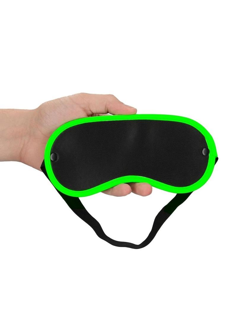 Ouch! Eye Mask - Black/Glow In The Dark/Green