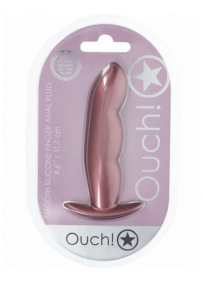 Ouch! Finger Anal Plug Silicone - Rose Gold