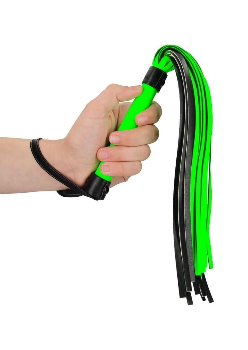 Ouch! Flogger - Black/Glow In The Dark/Green