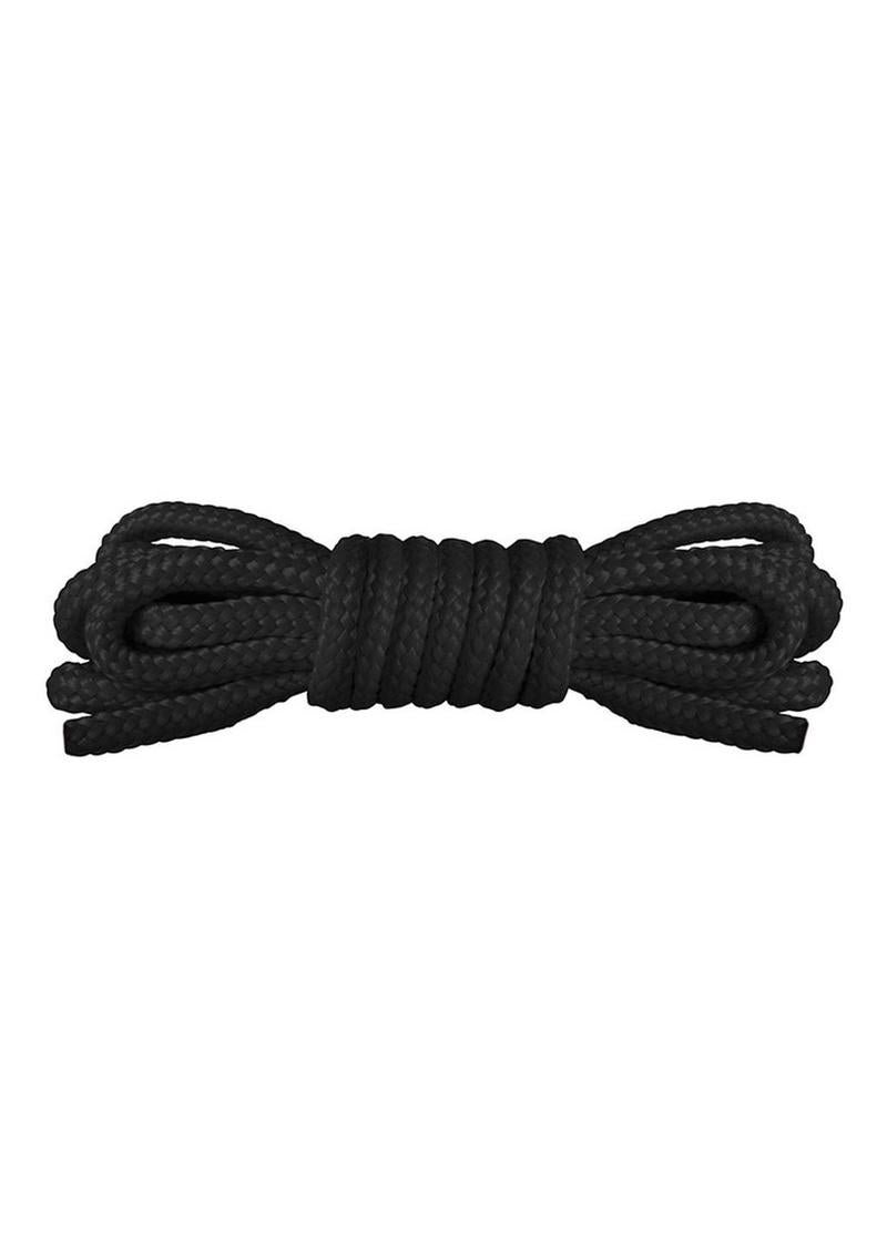 Ouch! Japanese Nylon Mini Rope - Black - 1.5 Meters/4.9 Feet