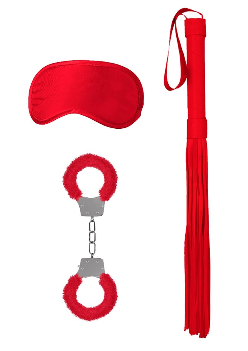 Ouch! Kits Introductory Bondage Kit #1 - Red - 3 Piece Kit