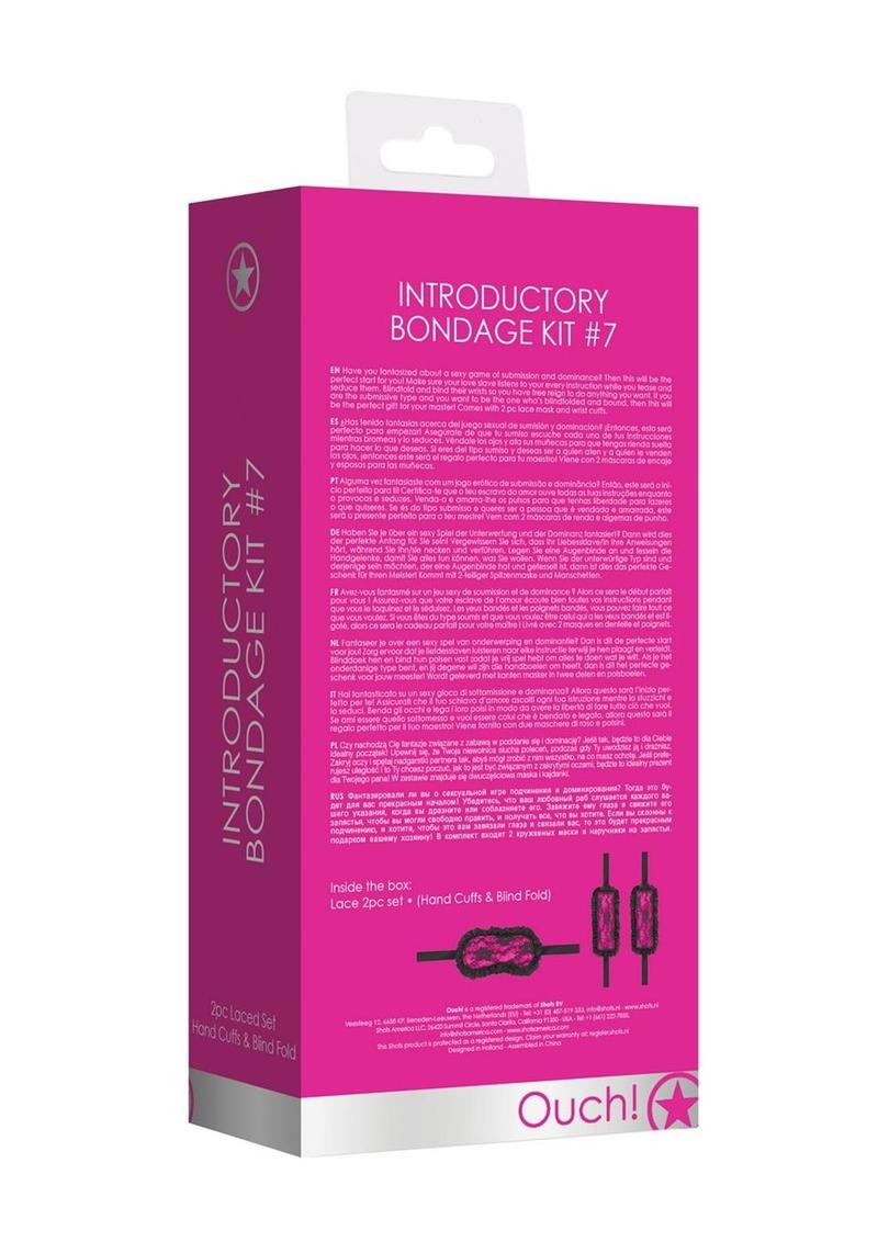 Ouch! Kits Introductory Bondage Kit #7 - Pink - 2 Piece Kit